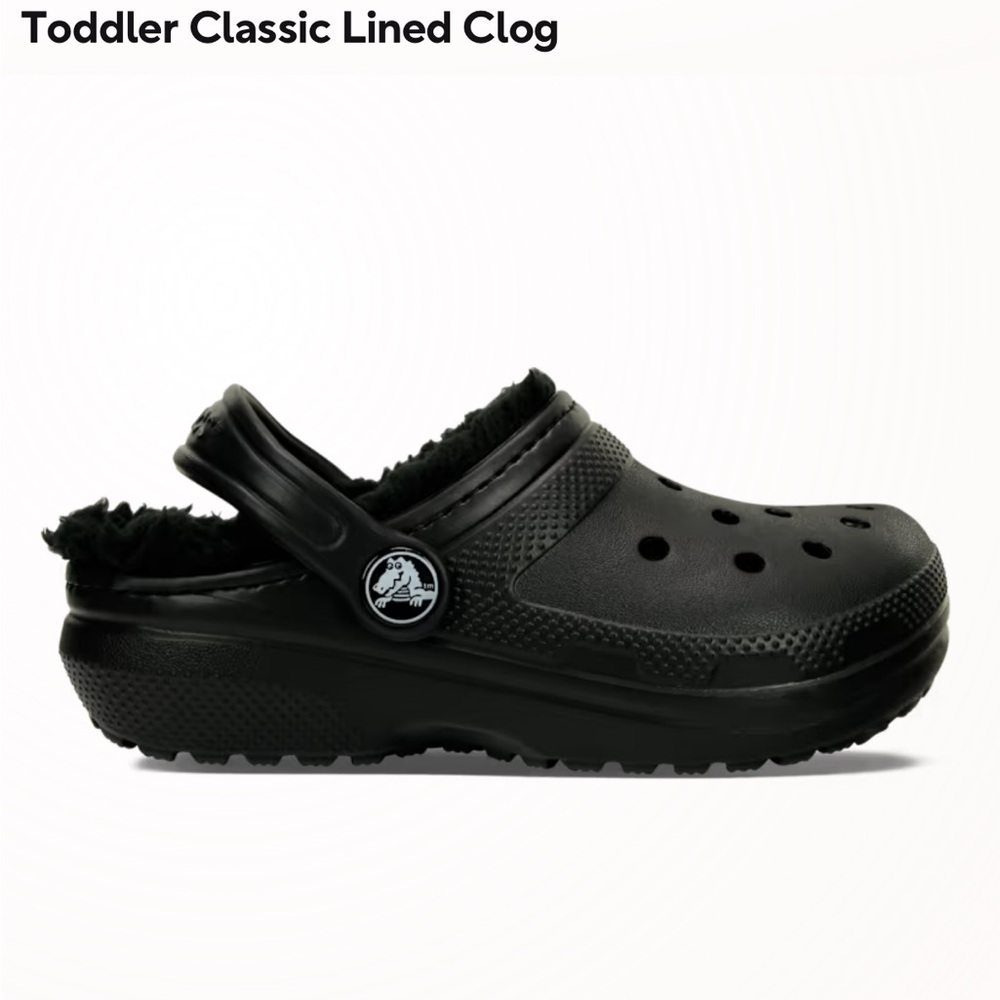 BRAND NEW WITH TAGS CROCS toddler Classic Lined Clog